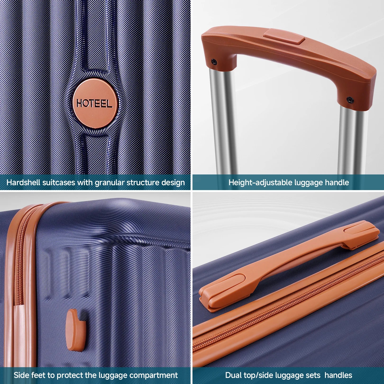 3-Piece Luggage Set – Spinner Wheels with TSA Lock