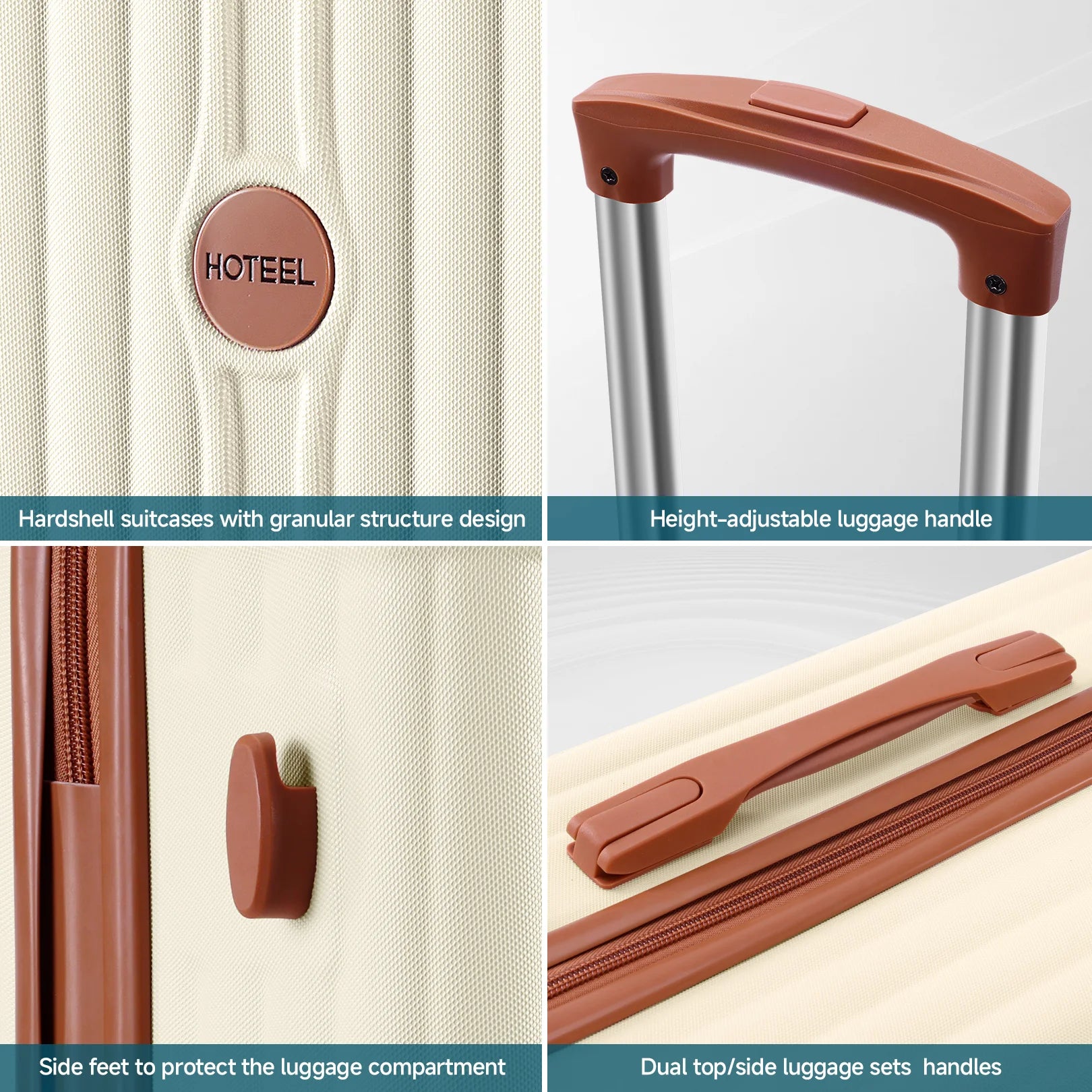 3-Piece Luggage Set – Spinner Wheels with TSA Lock