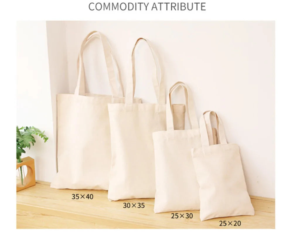 Foldable Canvas Grocery Tote Bag – Eco-Friendly Reusable Shopping Bag