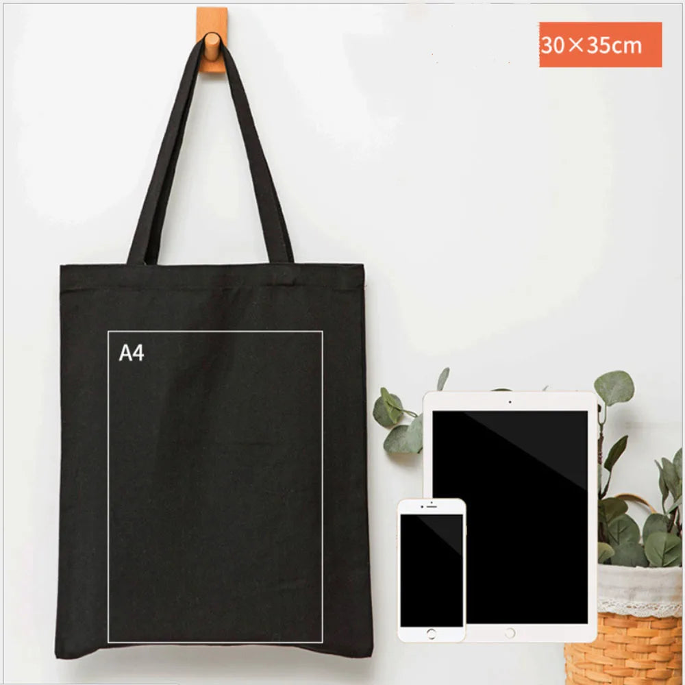 Foldable Canvas Grocery Tote Bag – Eco-Friendly Reusable Shopping Bag