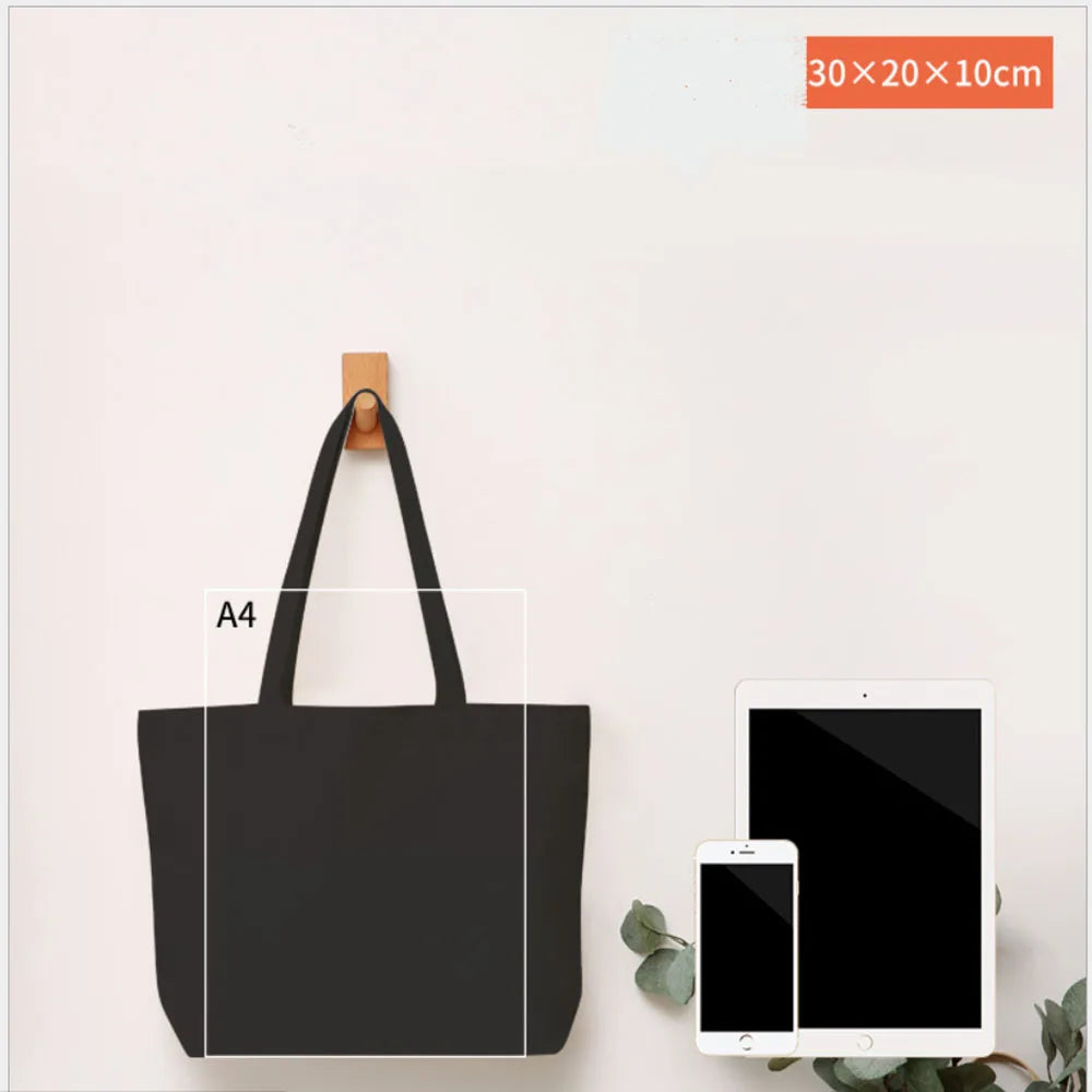 Foldable Canvas Grocery Tote Bag – Eco-Friendly Reusable Shopping Bag
