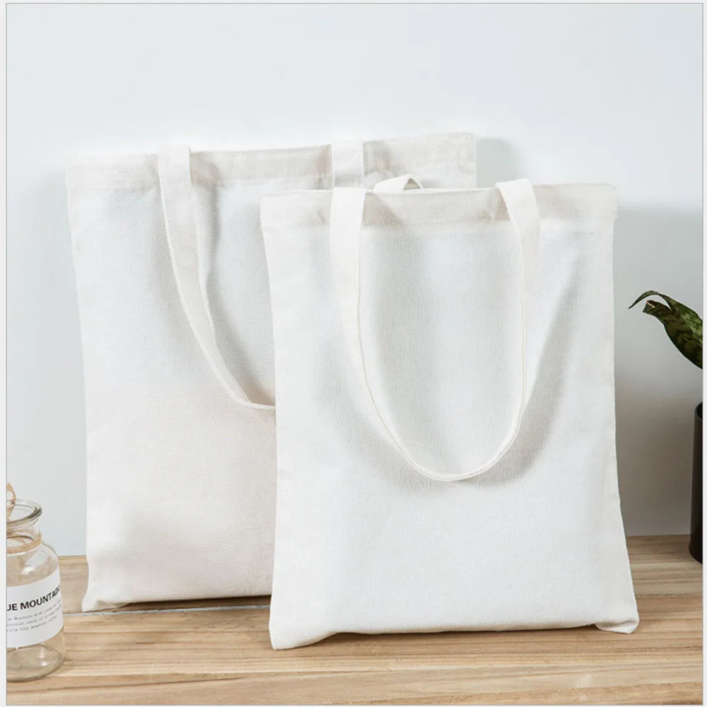 Foldable Canvas Grocery Tote Bag – Eco-Friendly Reusable Shopping Bag