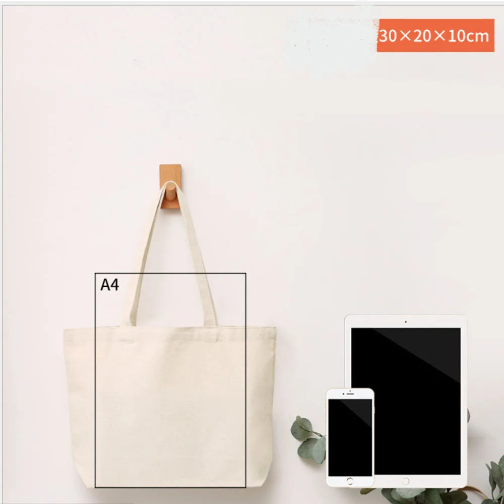 Foldable Canvas Grocery Tote Bag – Eco-Friendly Reusable Shopping Bag