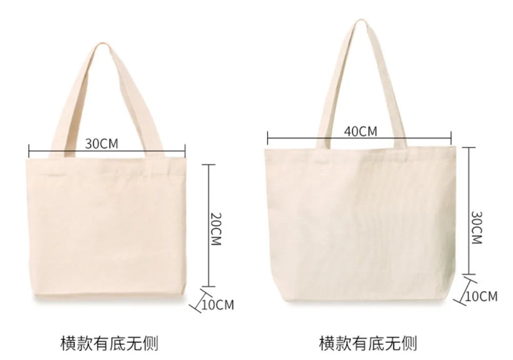 Foldable Canvas Grocery Tote Bag – Eco-Friendly Reusable Shopping Bag