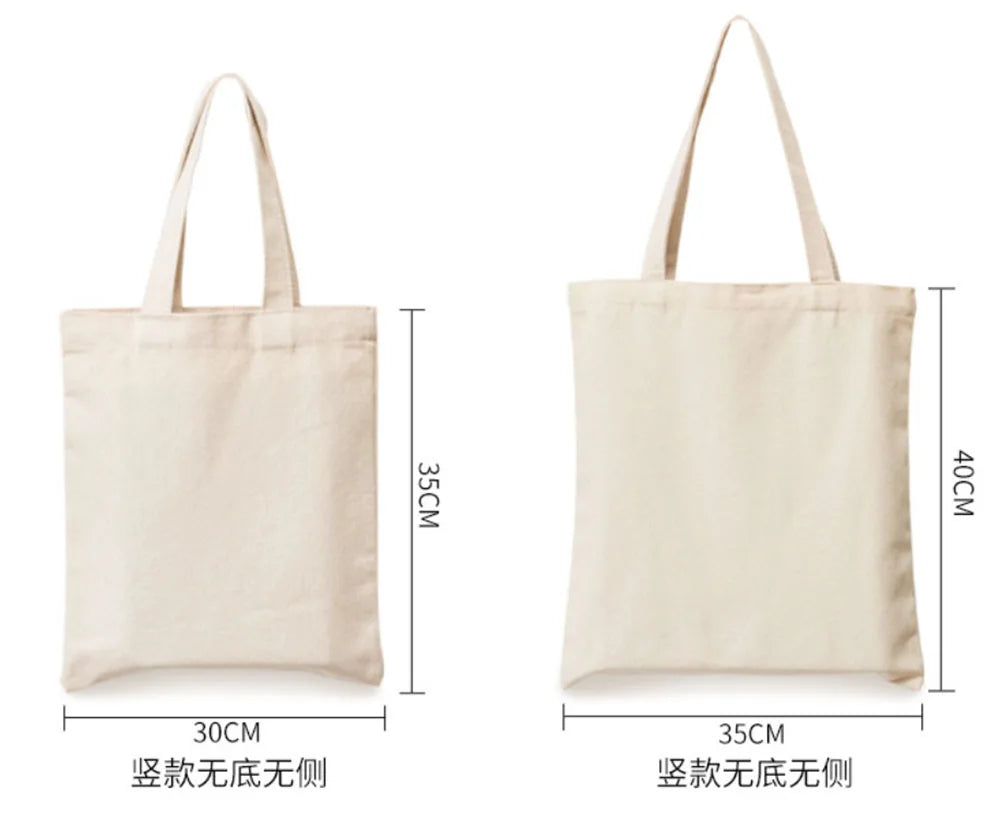 Foldable Canvas Grocery Tote Bag – Eco-Friendly Reusable Shopping Bag