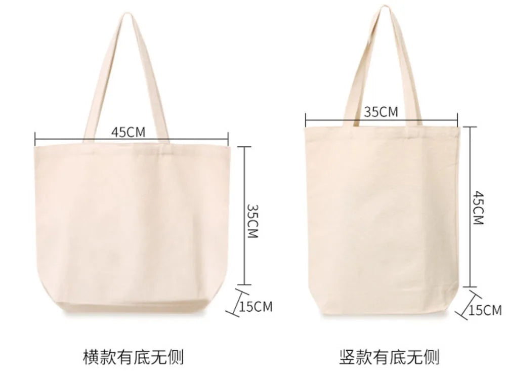 Foldable Canvas Grocery Tote Bag – Eco-Friendly Reusable Shopping Bag