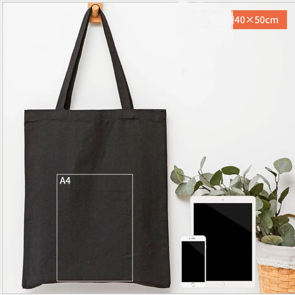 Foldable Canvas Grocery Tote Bag – Eco-Friendly Reusable Shopping Bag
