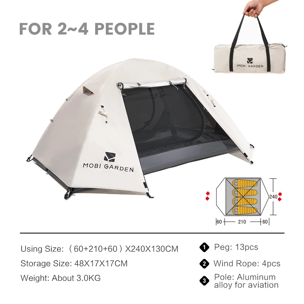 Camping Backpacking Tent – Waterproof & Sun-Proof Shelter