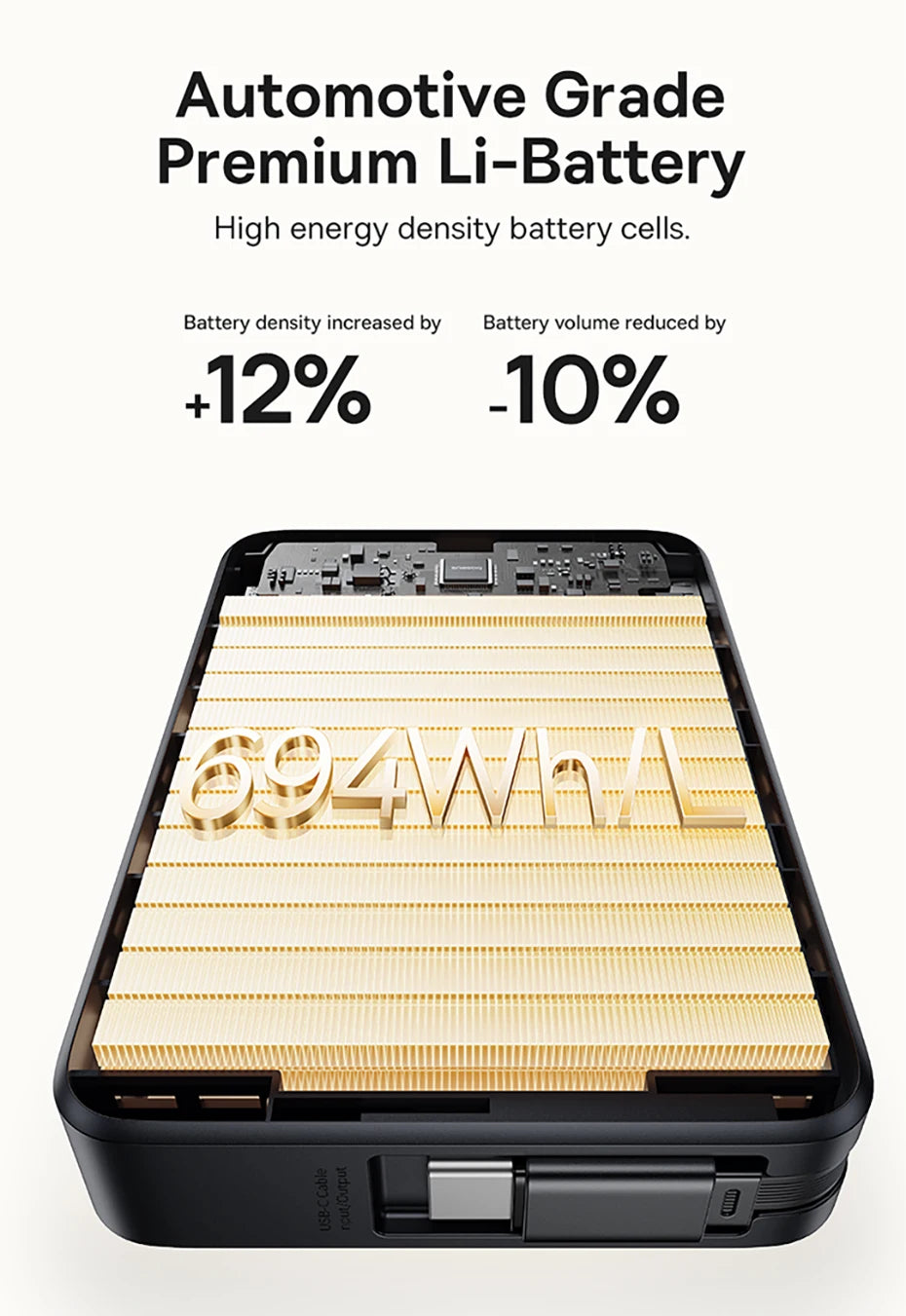 Qi2 45W 10000mAh Magnetic Power Bank – MagSafe Fast Charging