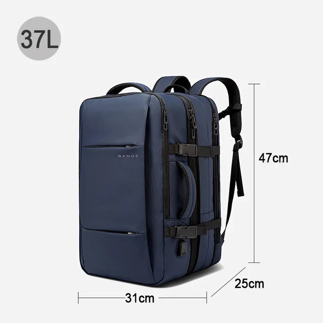 Expandable Men’s Backpack – 17.3” Waterproof Laptop Bag