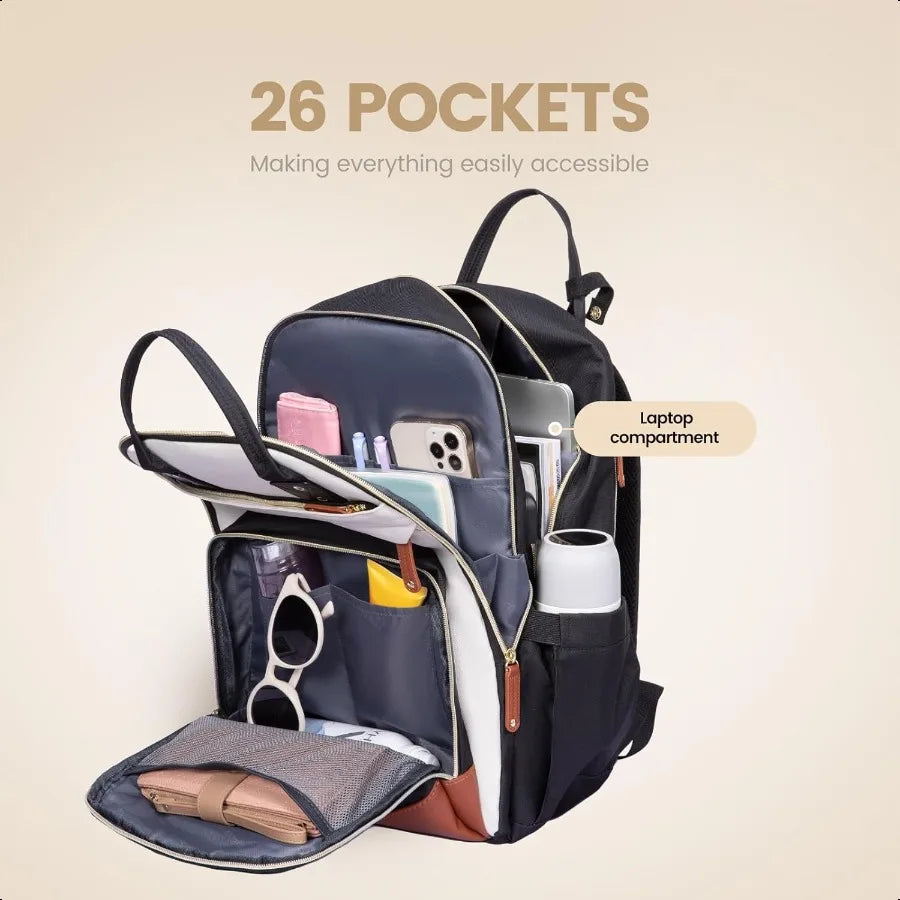 Women’s Laptop Backpack – 15.6” Large Capacity Travel Bag