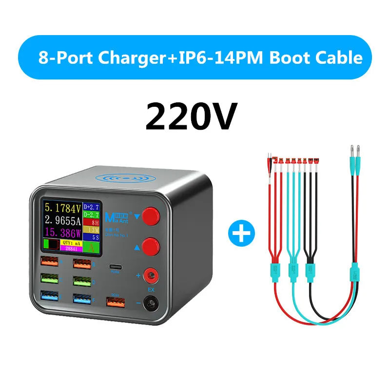 8-Port Multifunction Charger – Smart Wireless Fast Charging