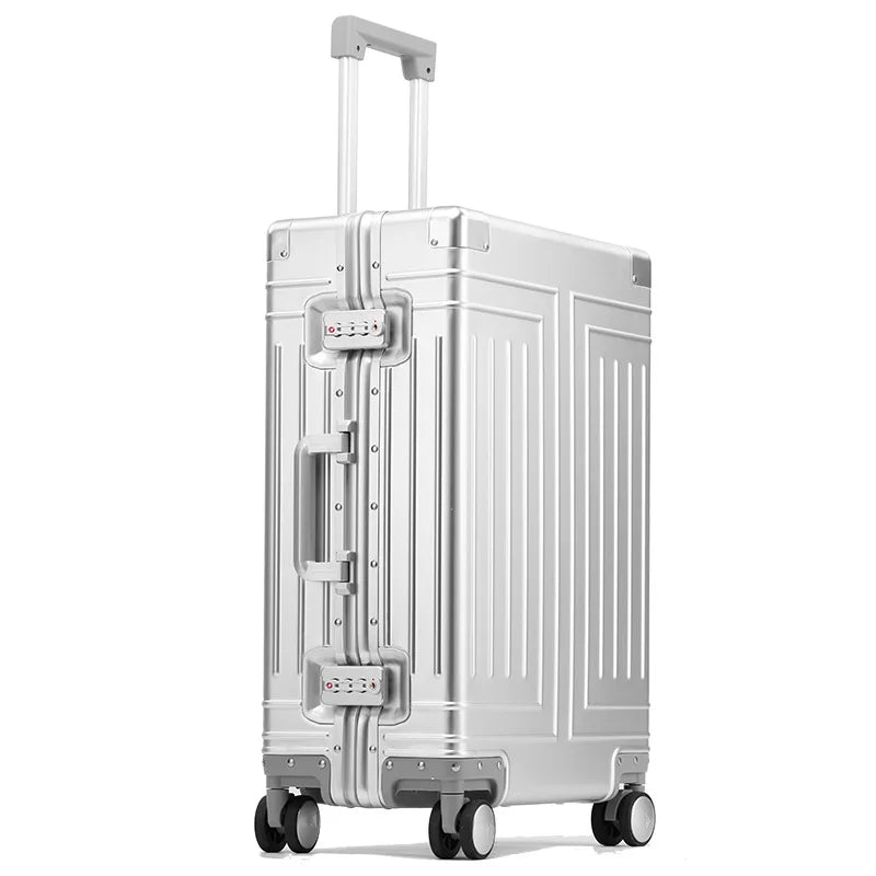 2024 Aluminum Luggage Set – Durable Carry-On Suitcases