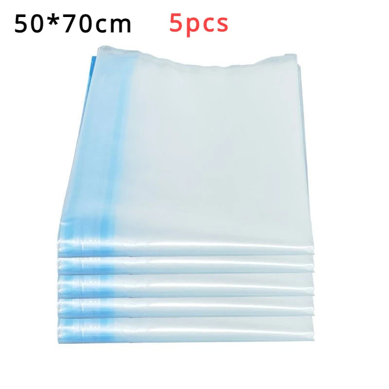 5pcs Travel Compression Vacuum Bags for Clothes & Luggage