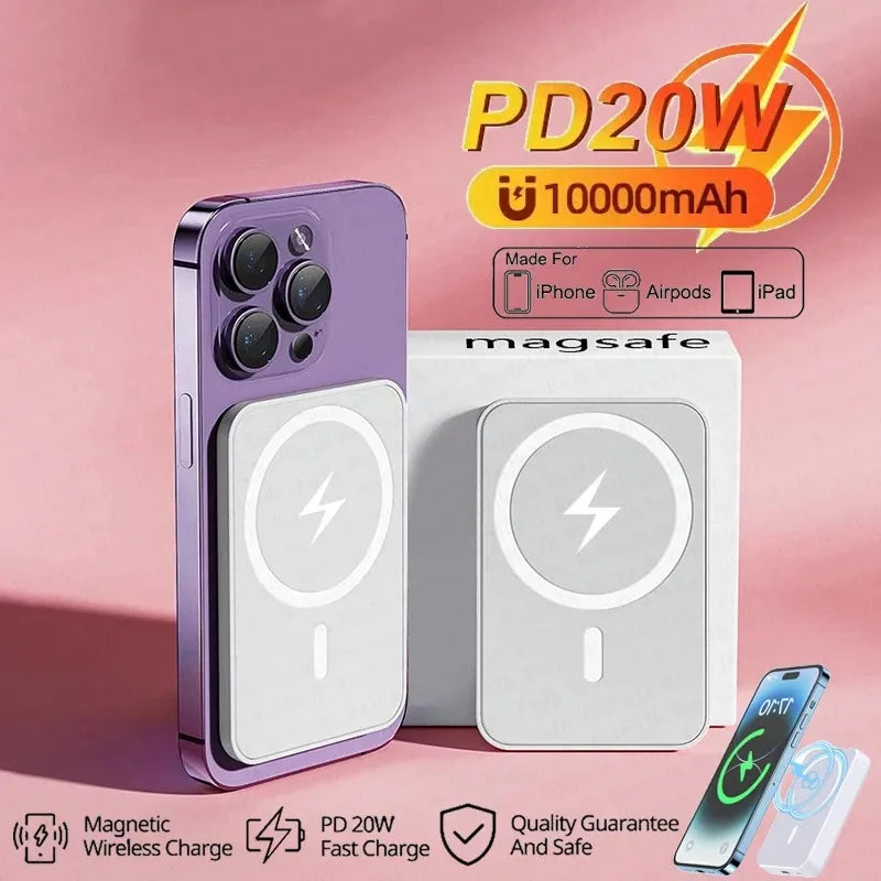 20,000mAh Magnetic Power Bank – 22.5W Wireless Fast Charging