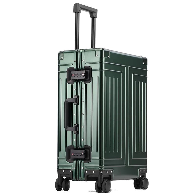 2024 Aluminum Luggage Set – Durable Carry-On Suitcases