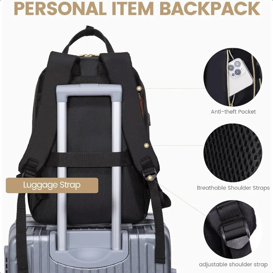 Women’s Laptop Backpack – 15.6” Large Capacity Travel Bag