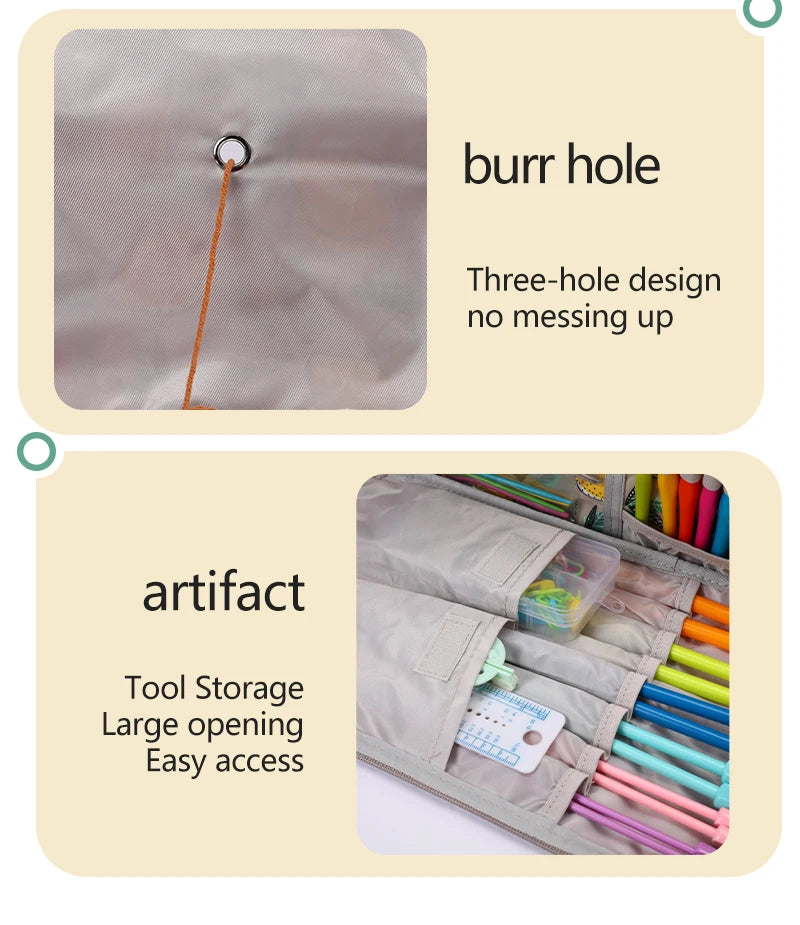 Waterproof Yarn Storage Bag – Knitting & Sewing Tote