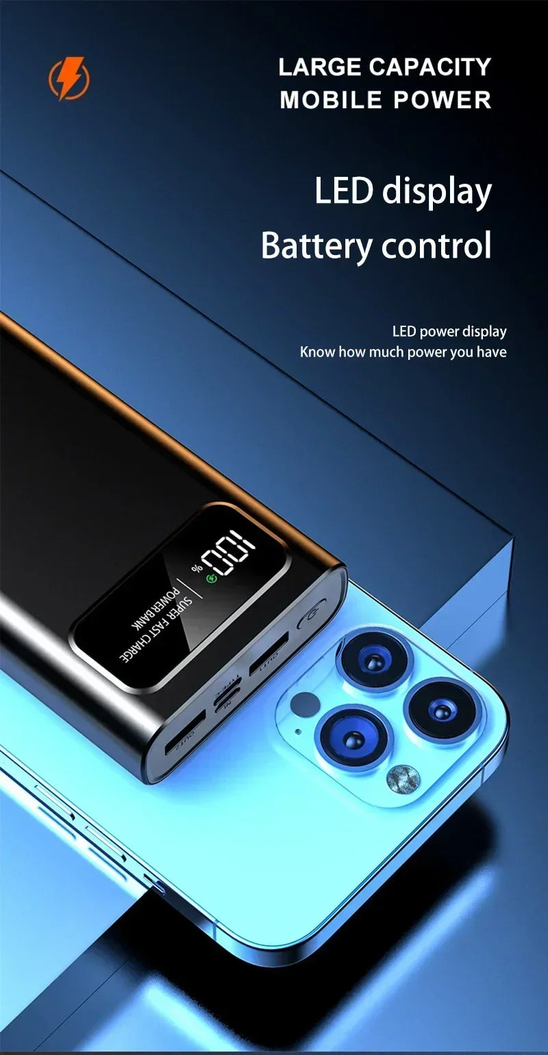 200,000mAh 120W High-Capacity Power Bank – Super Fast Charging