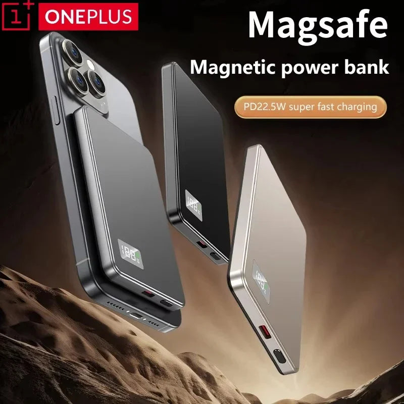 50,000mAh Magnetic Wireless Power Bank – PD 22.5W Fast Charging