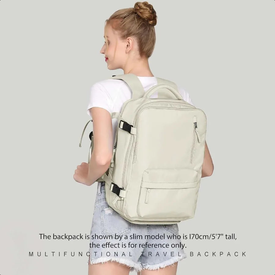 WONHOX Large Travel Backpack – Carry-On Laptop Bag