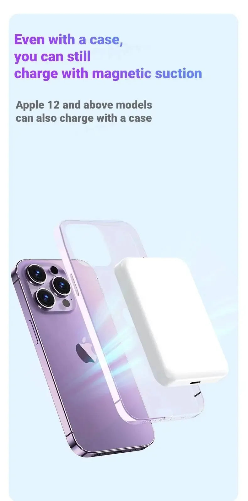 20,000mAh Magnetic Power Bank – 22.5W Wireless Fast Charging