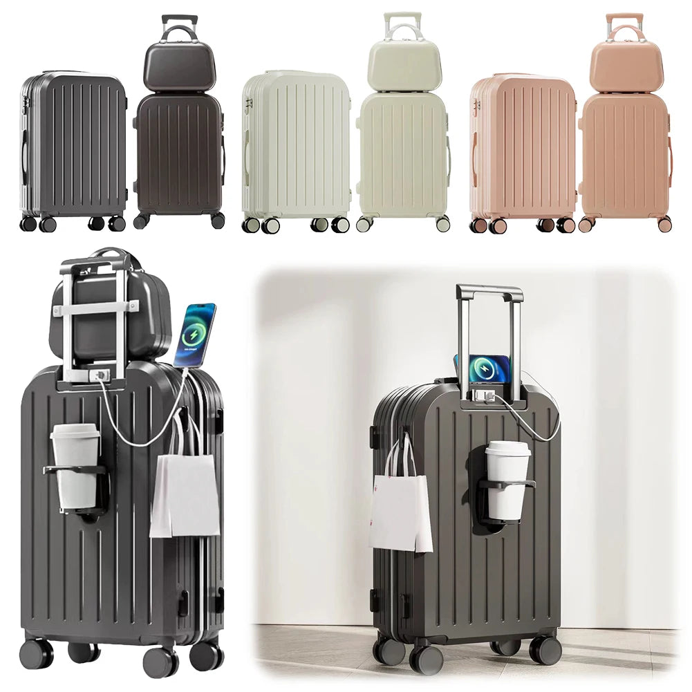 3-Piece Spinner Luggage Set – TSA-Approved Travel Cases
