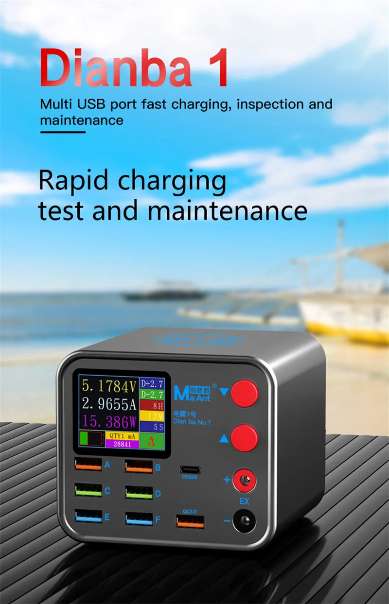 8-Port Multifunction Charger – Smart Wireless Fast Charging
