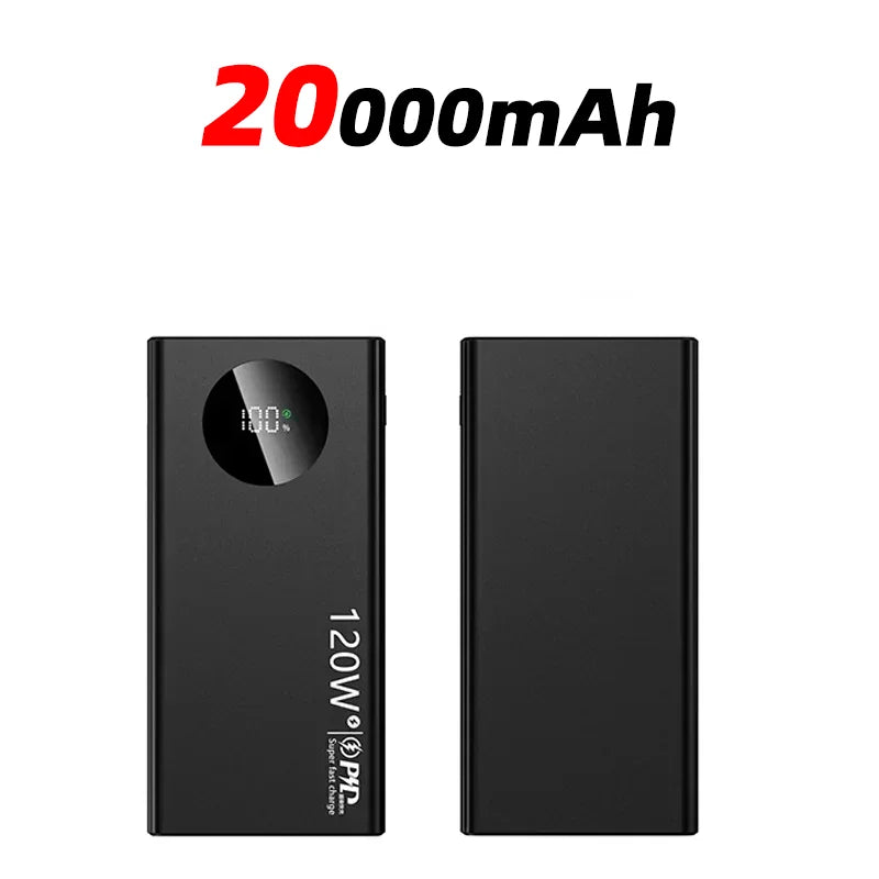 120W 100000mAh High-Capacity Power Bank – Fast Charging