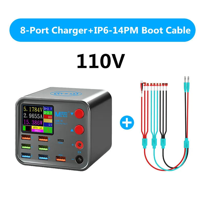 8-Port Multifunction Charger – Smart Wireless Fast Charging