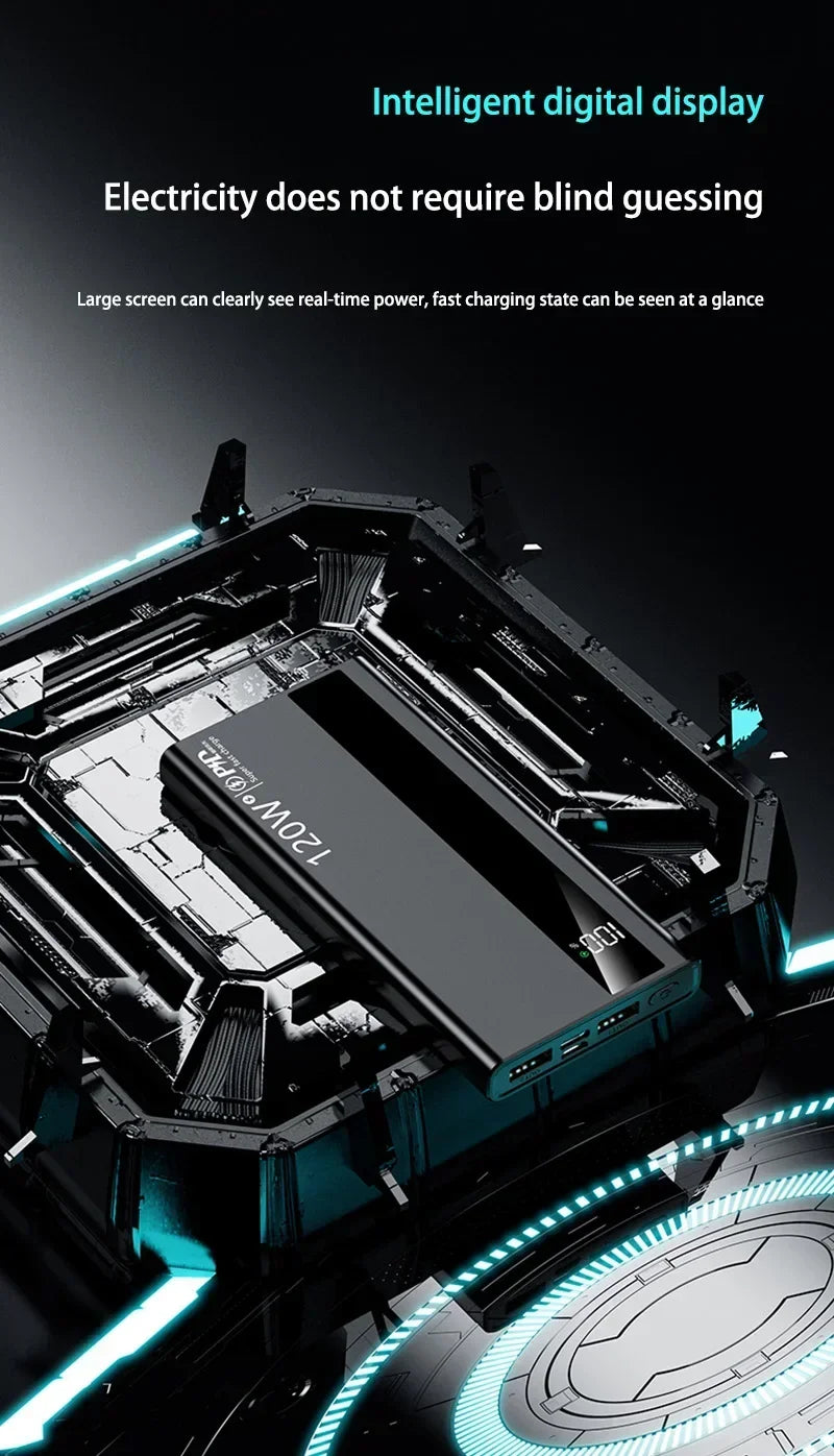 120W 500,000mAh High-Capacity Power Bank – Super Fast Charging