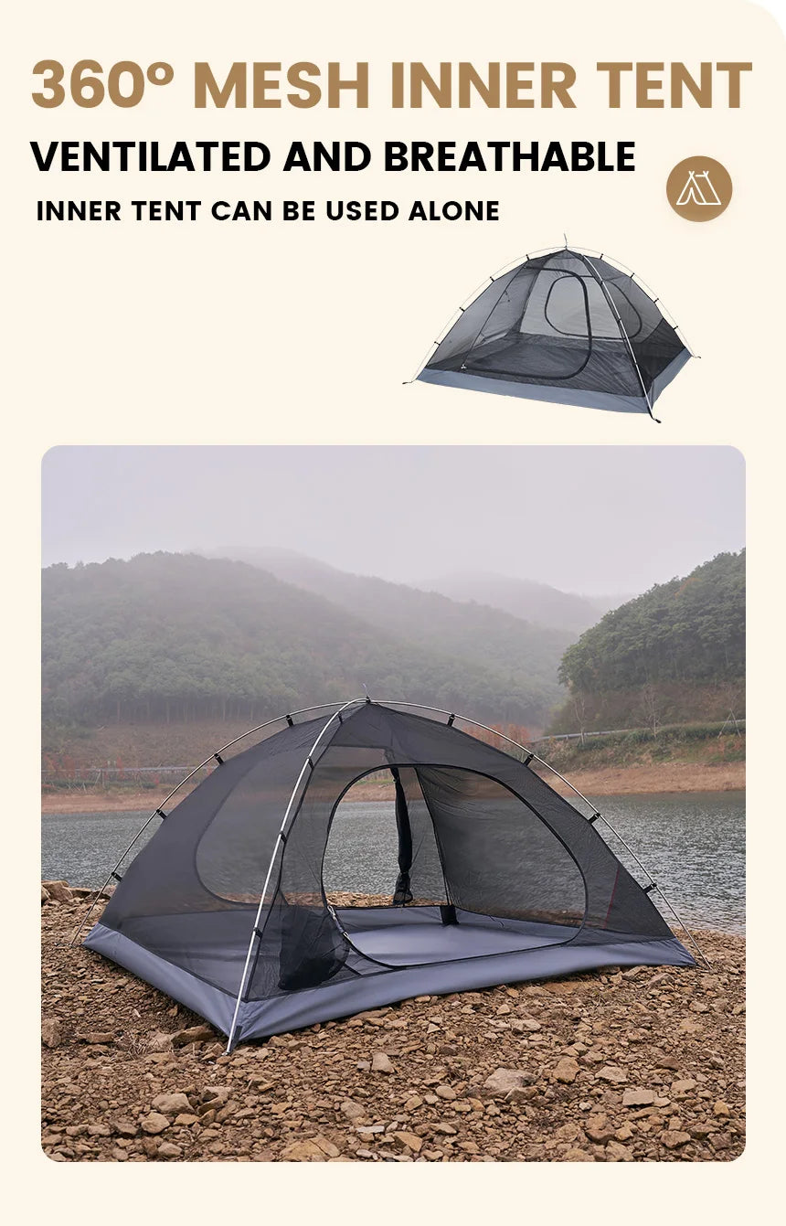 Camping Backpacking Tent – Waterproof & Sun-Proof Shelter