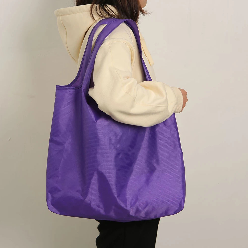 Reusable Eco Shopping Bag – Foldable Shoulder Tote