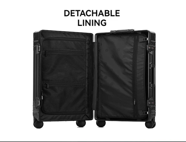 2024 Aluminum Luggage Set – Durable Carry-On Suitcases