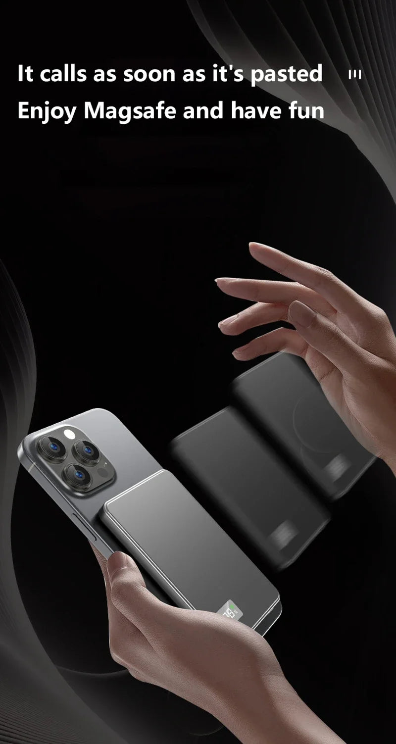 50,000mAh Magnetic Wireless Power Bank – PD 22.5W Fast Charging