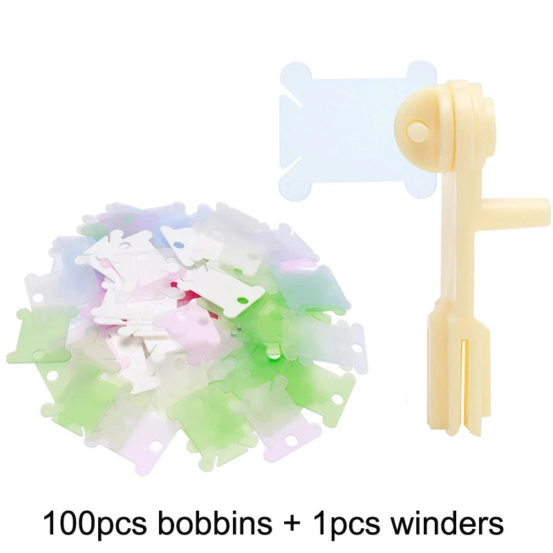 36-Grid Embroidery Floss Organizer Box – with Bobbins & Stickers