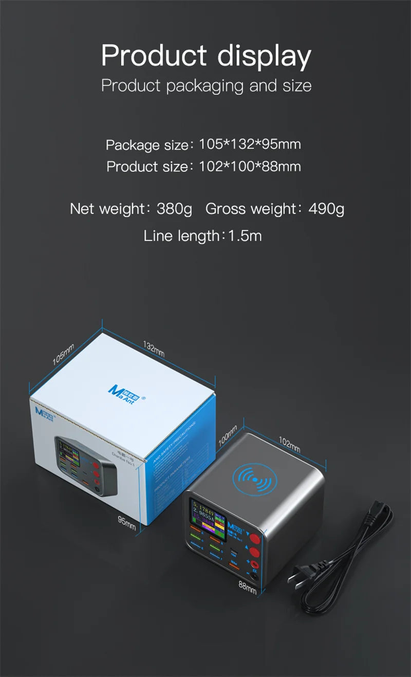 8-Port Multifunction Charger – Smart Wireless Fast Charging