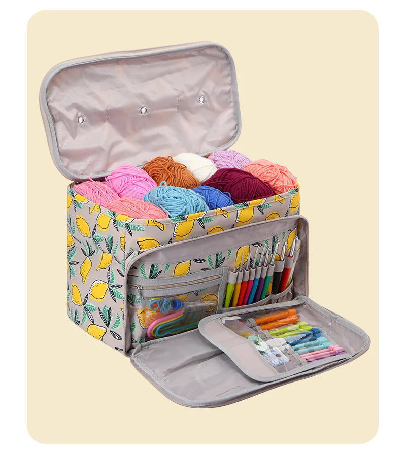 Waterproof Yarn Storage Bag – Knitting & Sewing Tote