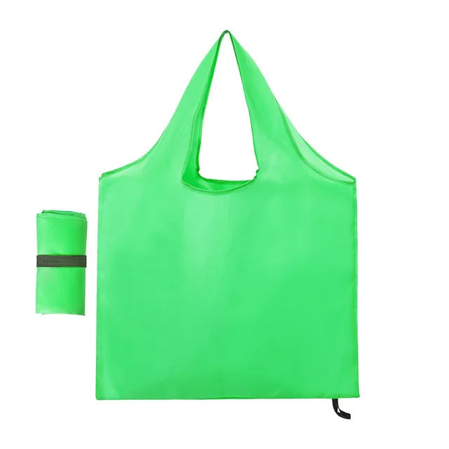 Foldable Reusable Shopping Bag – Eco-Friendly Lemon Print Tote