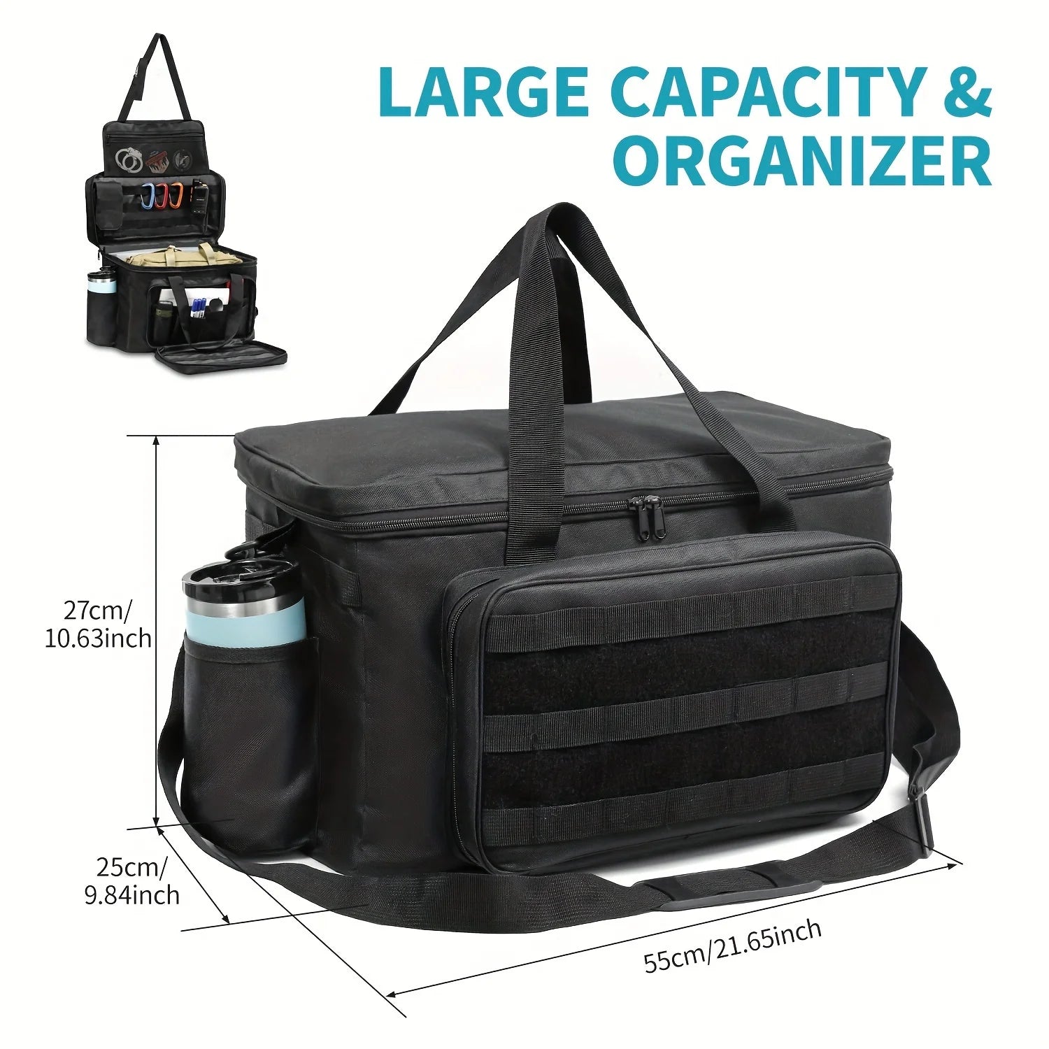 Police Duty Patrol Bag – Water-Resistant Car Seat Organizer