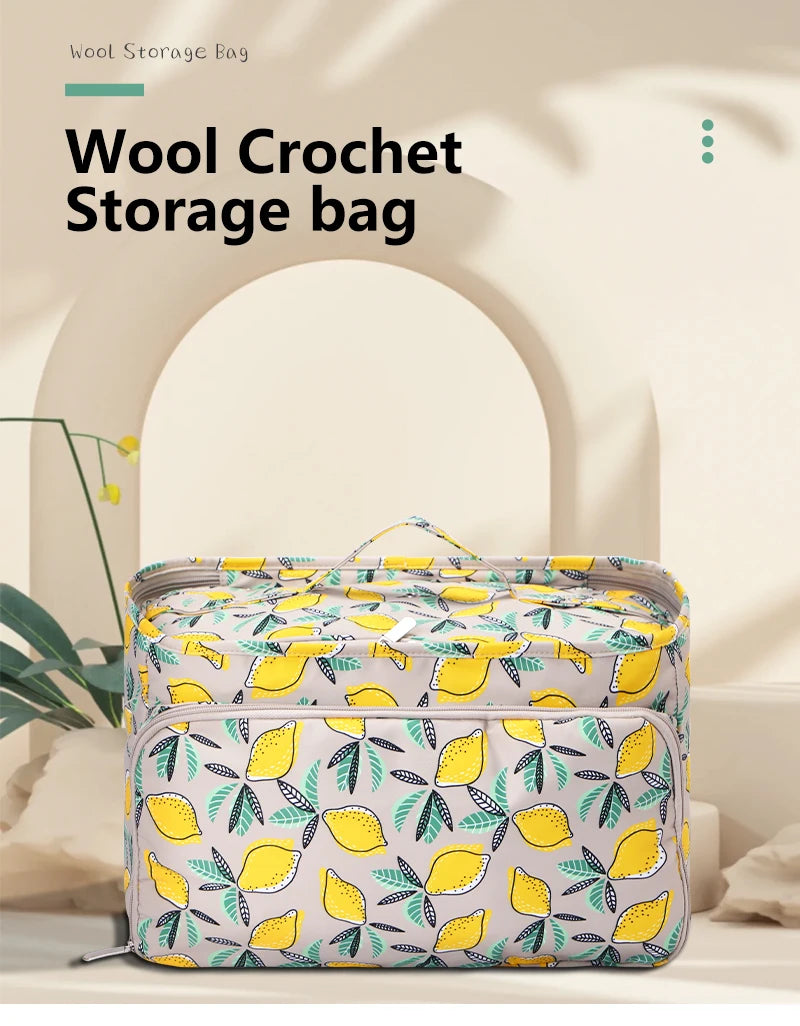 Waterproof Yarn Storage Bag – Knitting & Sewing Tote