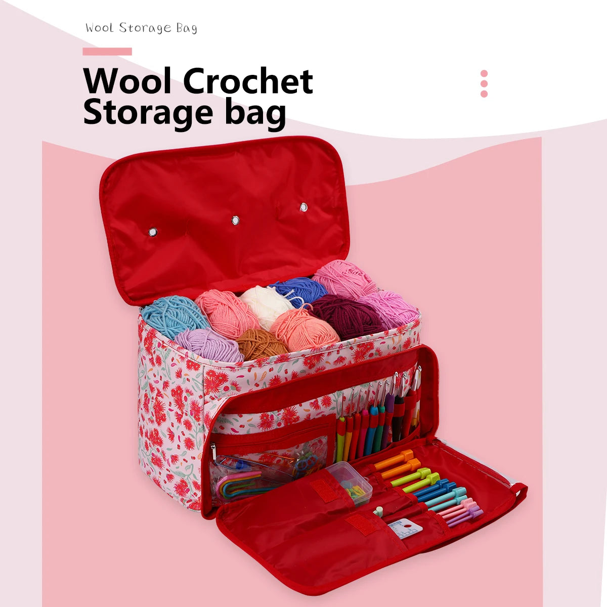 Waterproof Yarn Storage Bag – Knitting & Sewing Tote