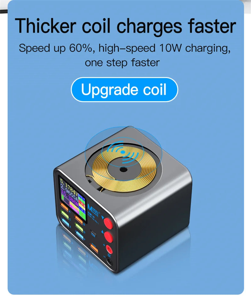 8-Port Multifunction Charger – Smart Wireless Fast Charging