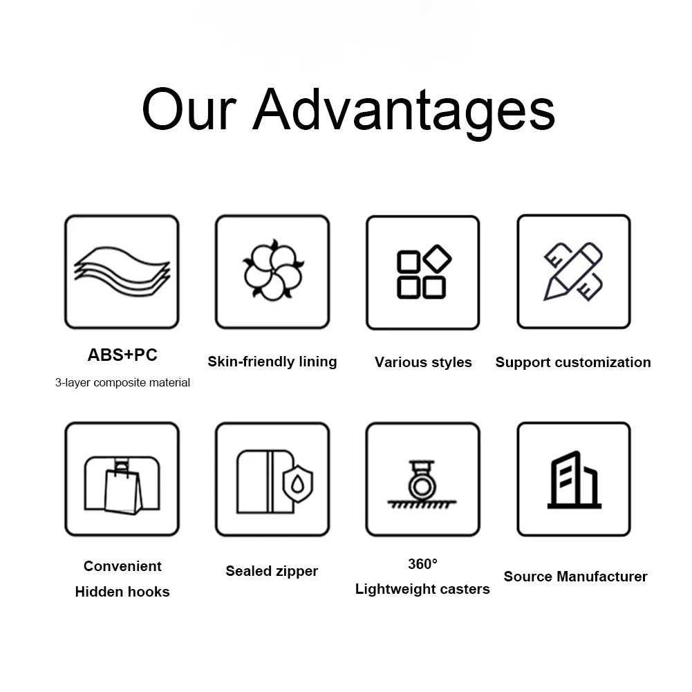 3-Piece Spinner Luggage Set – TSA-Approved Travel Cases