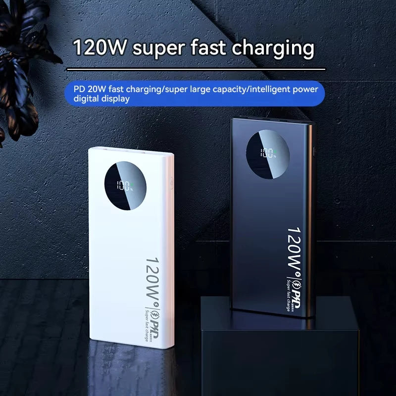 120W 500000mAh High-Capacity Power Bank – Fast Charging