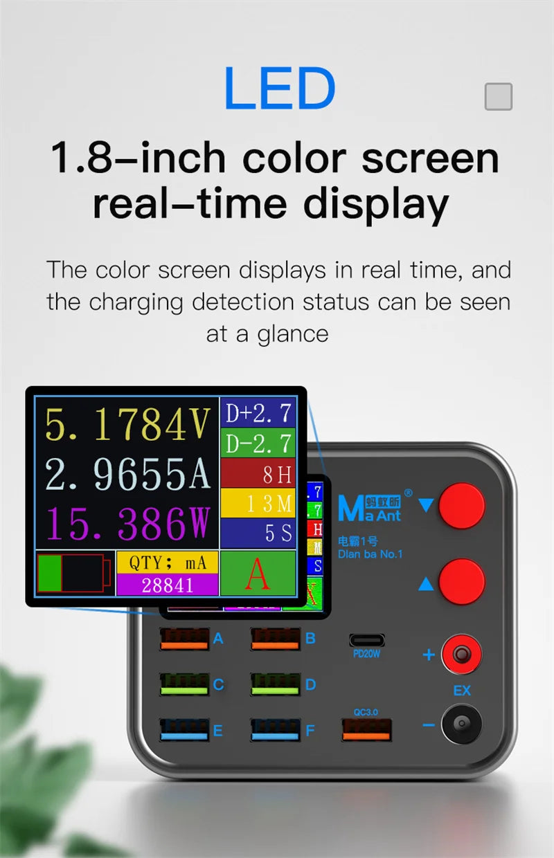 8-Port Multifunction Charger – Smart Wireless Fast Charging