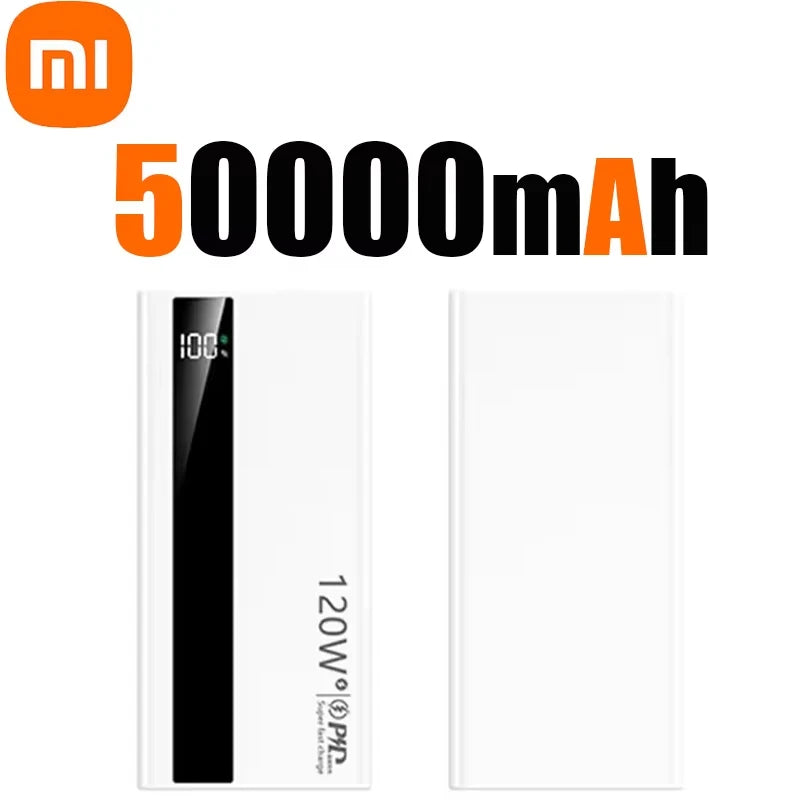 120W 500,000mAh High-Capacity Power Bank – Super Fast Charging