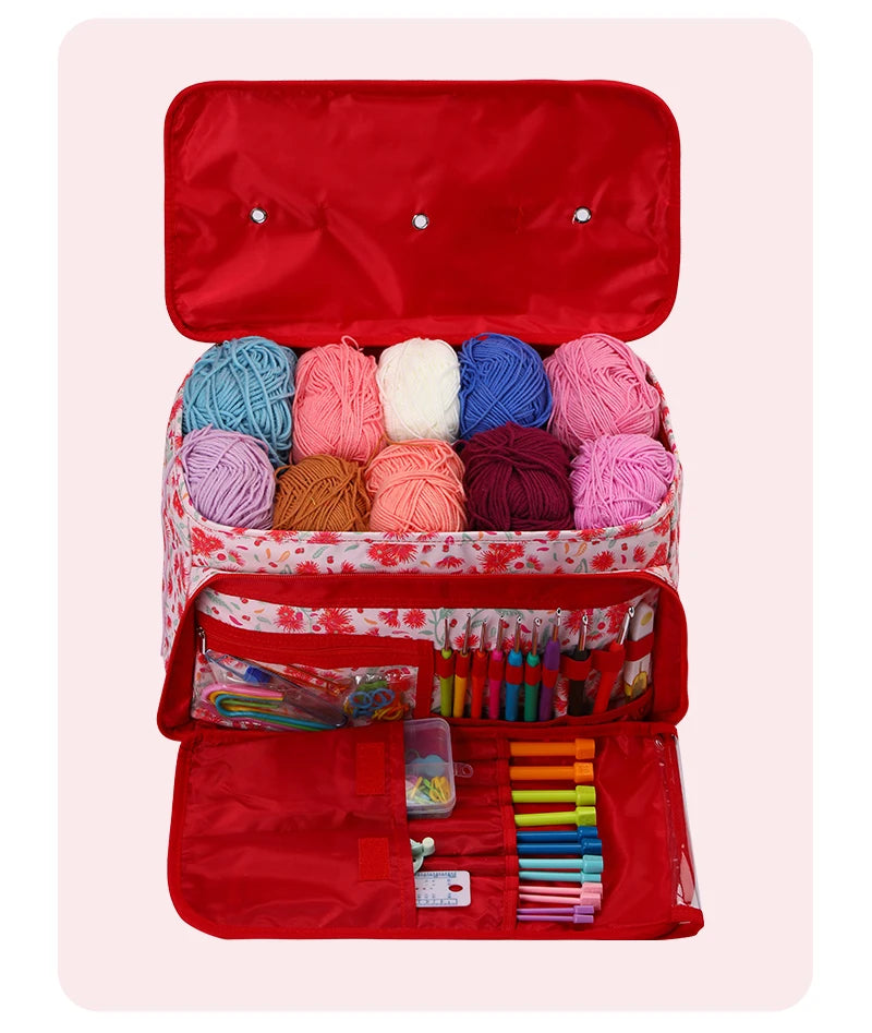 Waterproof Yarn Storage Bag – Knitting & Sewing Tote