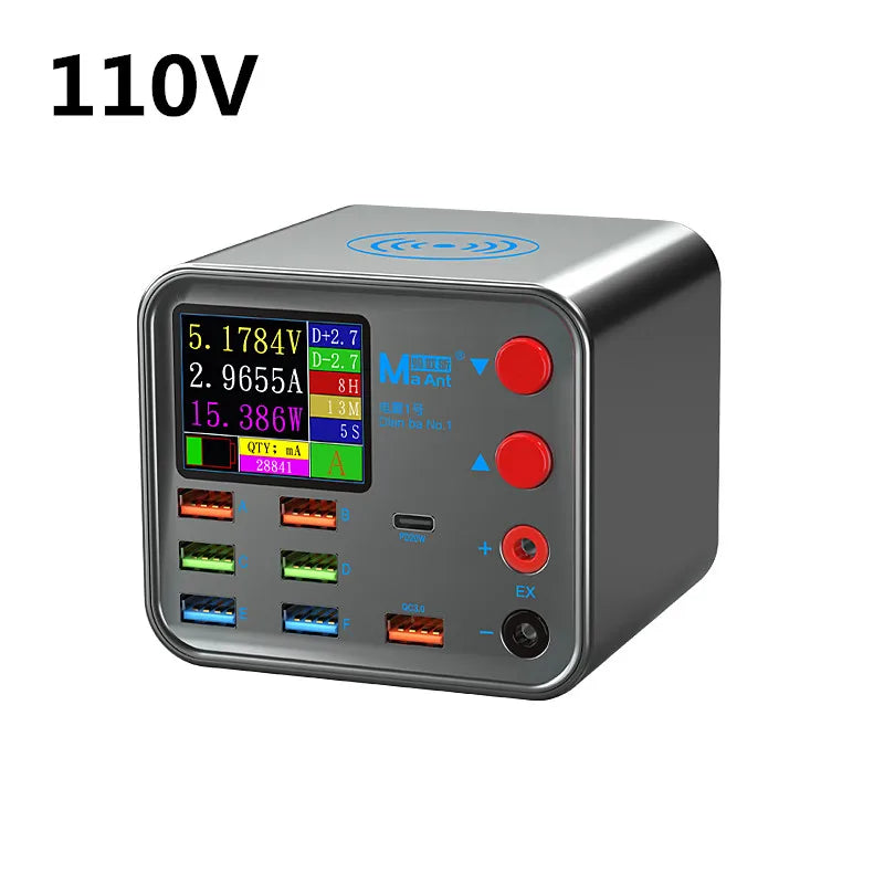 8-Port Multifunction Charger – Smart Wireless Fast Charging