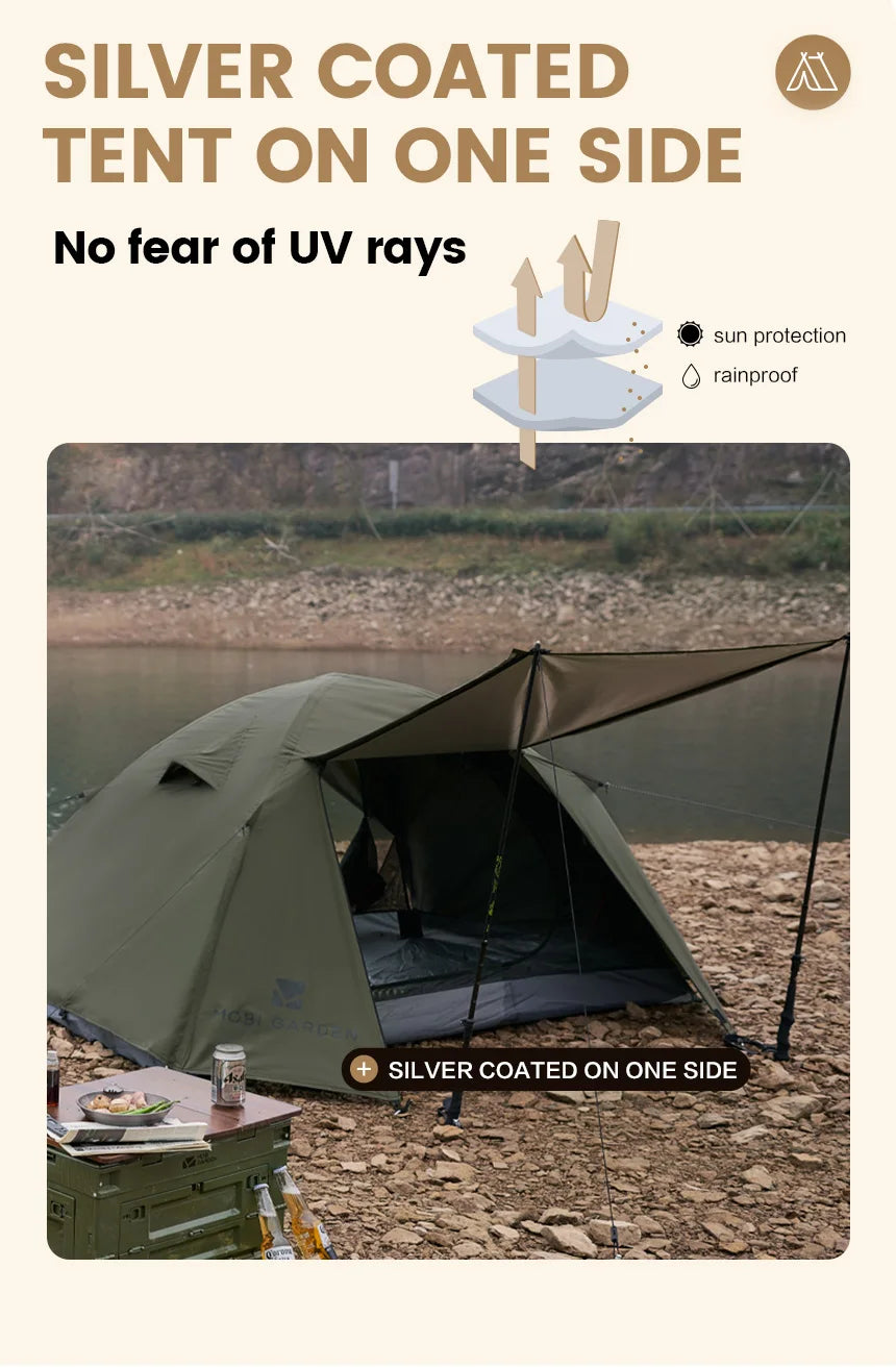 Camping Backpacking Tent – Waterproof & Sun-Proof Shelter